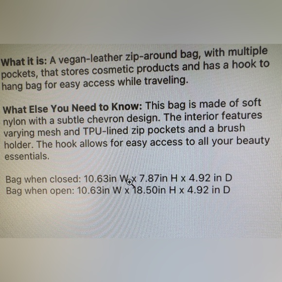 Sephora travel makeup bag with multiple pockets - Picture 3 of 3
